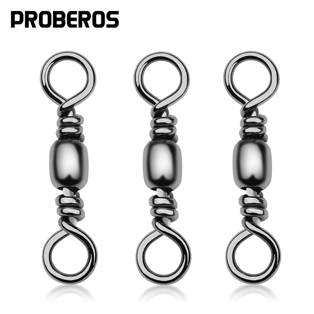 Baitcasting Reel - 100Pcs Fishing Swivels Connector Barrel Stainless