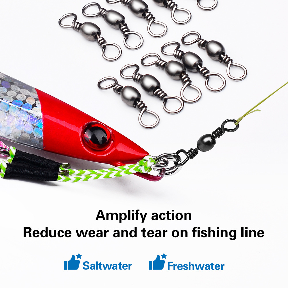 100Pcs Fishing Swivels Connect - Baitcasting Reel review and price