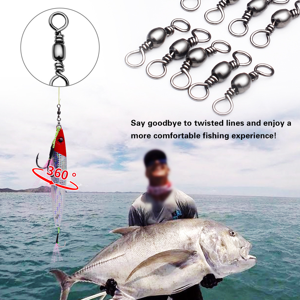 100Pcs Fishing Swivels Connect - Baitcasting Reel review and price