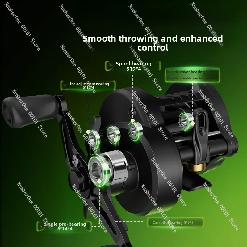 Electronic Magnetic Brake Fish - Baitcasting Reel review and price