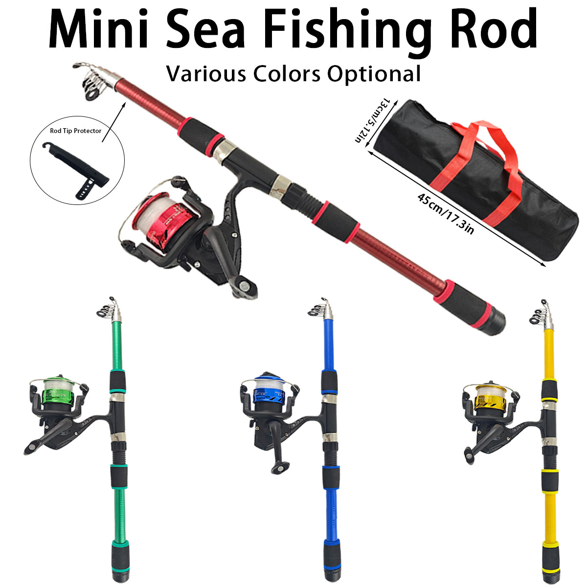 Mini Telescopic Sea Fishing Ro - Reel Bag review and price