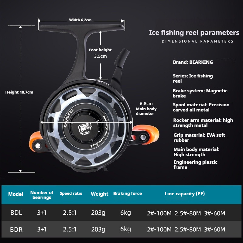 Winter Ice Fishing Reel, Micro - Ice Fishing Reel review and price